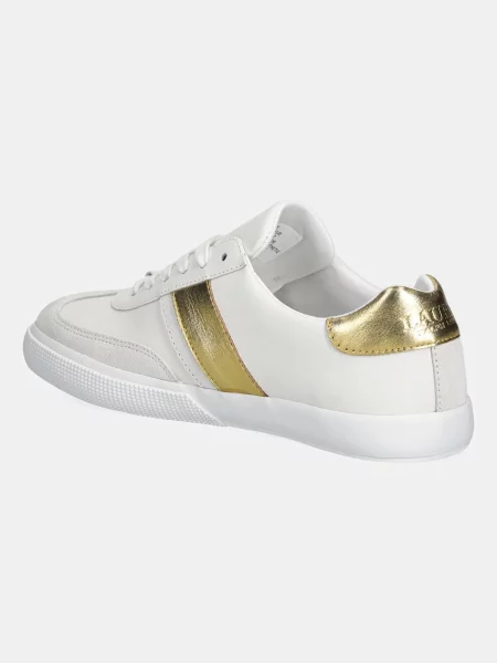 Kožené tenisky Lauren Ralph Lauren Braylee bílá