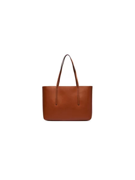 Shopper kabelka Calvin Klein s autogramem hnědá