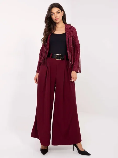 Pantaloni Moda Italy cu talie înaltă negru