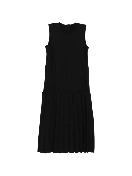 Rochie fără mâneci Jnby fără mâneci plisată de costum negru