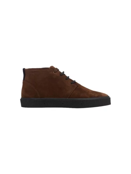 Pantofi Sanjo din piele de căprioară maro