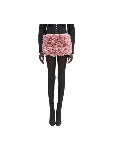 AMBUSH spódnica z domieszką wełny Rose Skirt mini prosta różowy