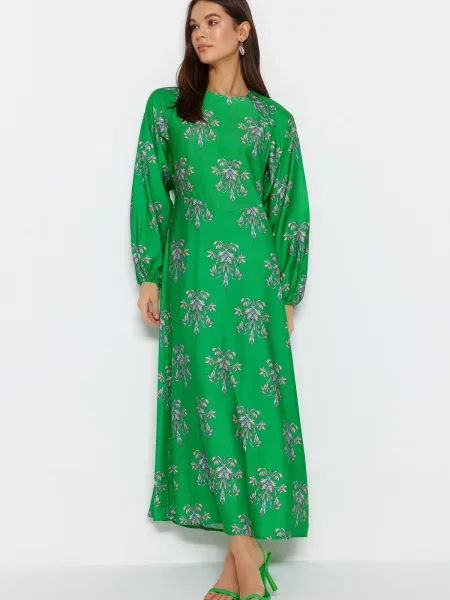 Sukienka maxi Trendyol zielona