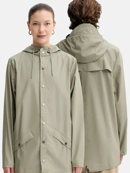 Яке Rains Jacket преходен модел зелено