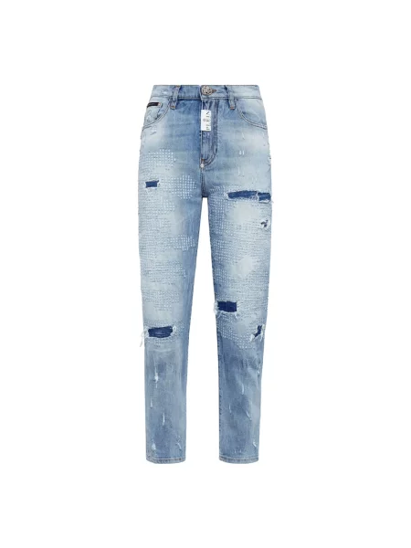 Jeansy Philipp Plein niebieskie