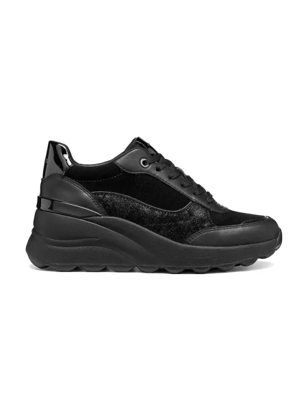 Geox D SPHERICA sneakers pentru femei din piele negru