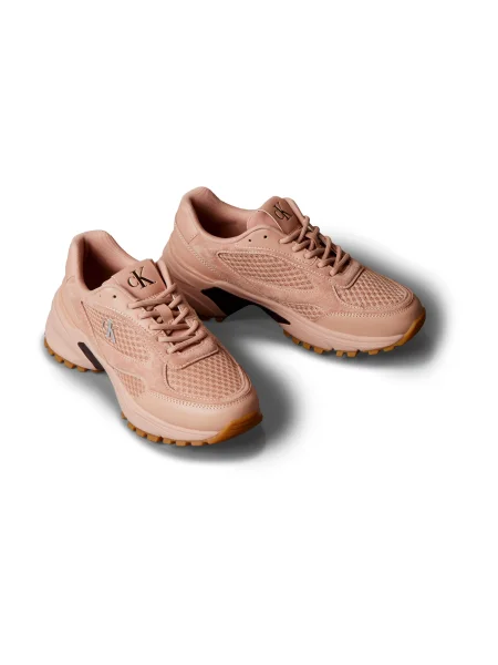 Calvin Klein Jeans Nízke tenisky HIKE RUNNER pastelovo červená / strieborná oranžová