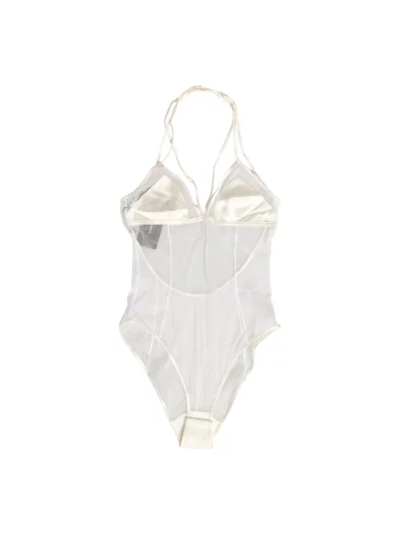 Koszulka Dolce And Gabbana z dekoltem halter biała