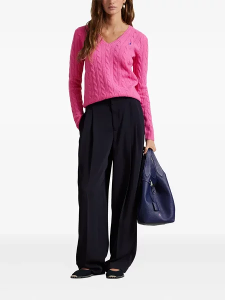 Căciulă Polo Ralph Lauren cu broderie tricotate de costum albastru