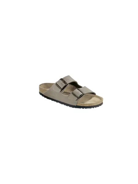 Klapki Birkenstock zamszowe szare