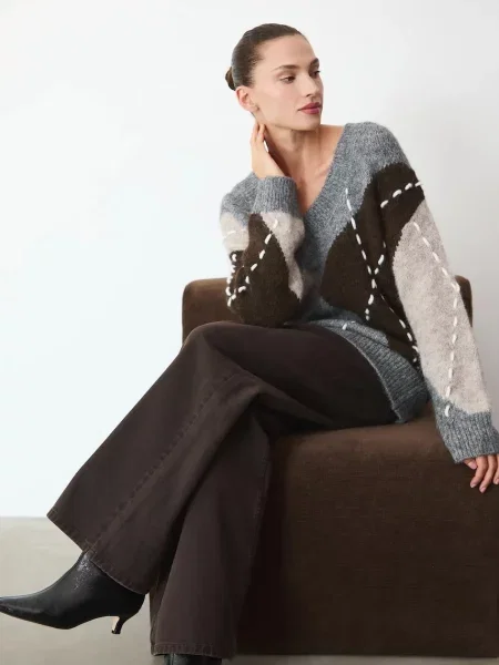 Pulover s dodatkom vune Medicine tople