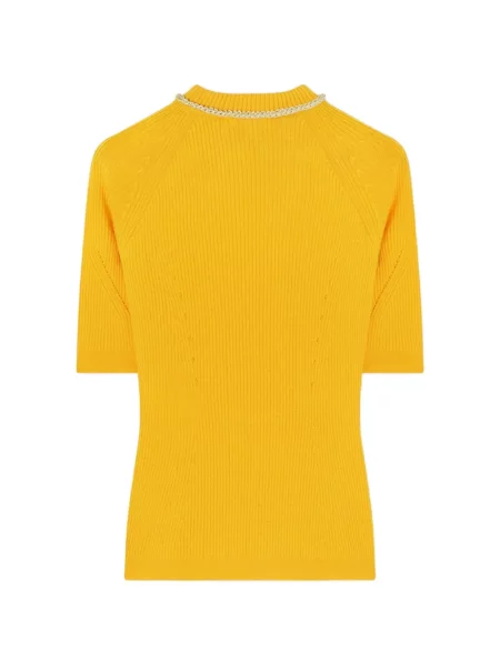 Tricou Retori tricotate galben