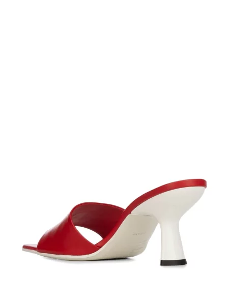 Кожени сандали Vicini червено