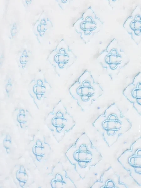 Geacă Casablanca cu broderie din fleece alb
