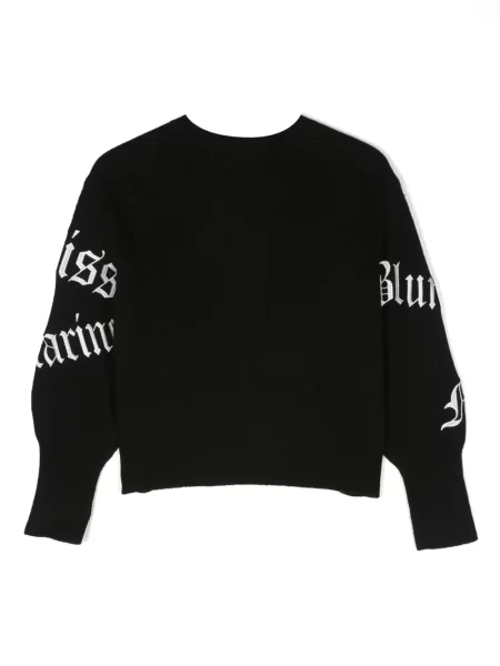 Sweter dziecięcy Miss Blumarine czarny