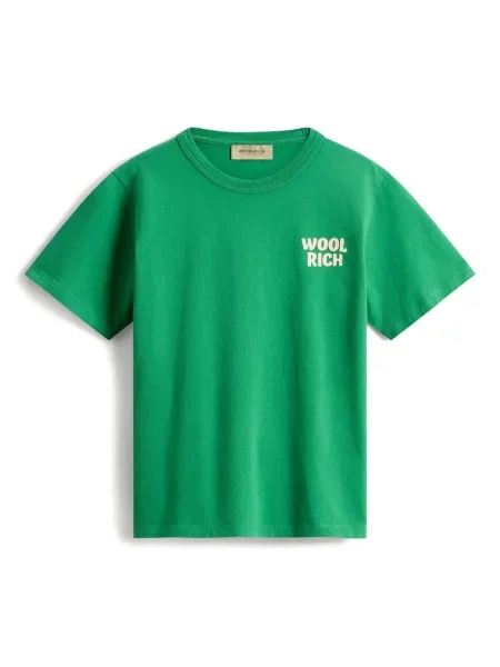 Koszulka dziecięca Woolrich zielona