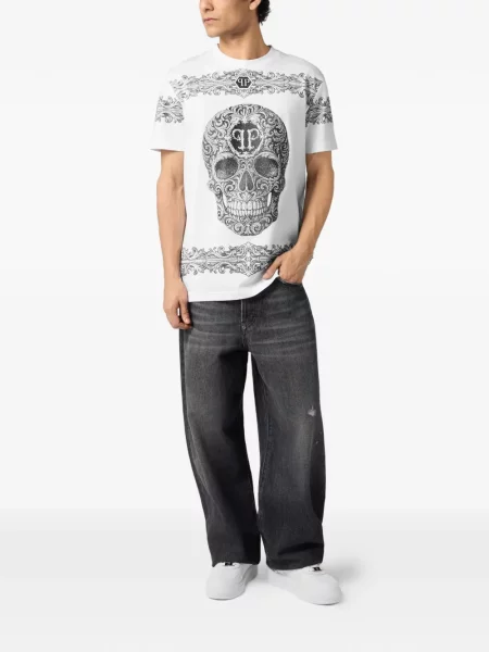 Tricou Philipp Plein alb
