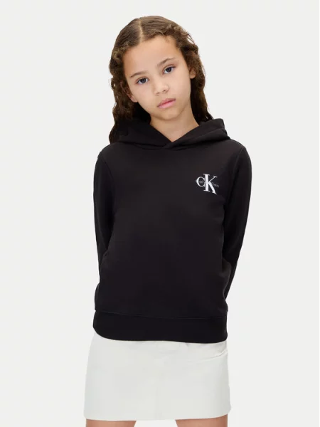 Calvin Klein Jeans Суитшърт Small Monogram черен