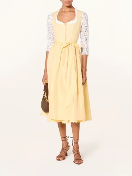 Kinga Mathe Bluzka Dirndl Samantha Z Koronki Ażurowanej weiss biała