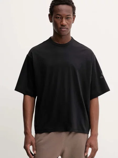 Adidas tricou din Soft Lux cu imprimeu negru
