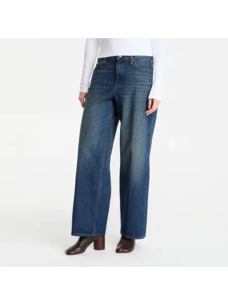 Blugi Calvin Klein Low Rise Baggy Blue albastru