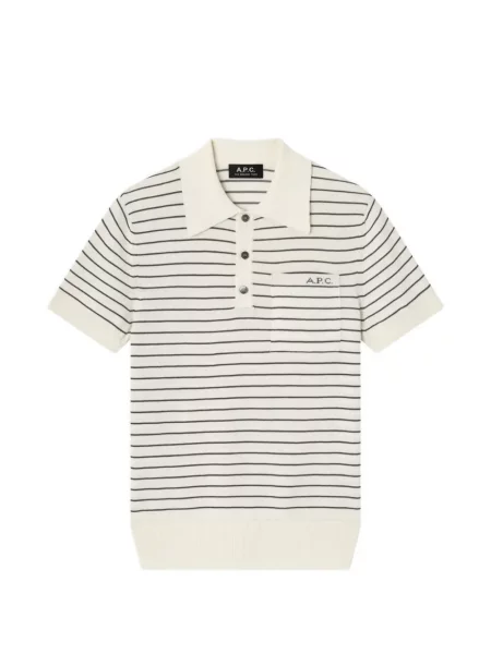 Tricou polo A.p.c. cu dungi