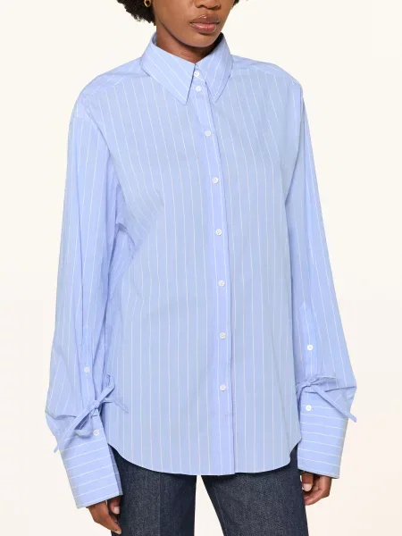 Dorothee Schumacher Košilová Halenka Striped Power tmavě modrá bílá