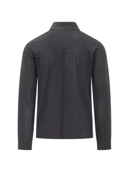 Μάλλινο μακρύς polo Premiata μπλε