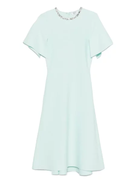 Sukienka midi Alexander Mcqueen niebieska