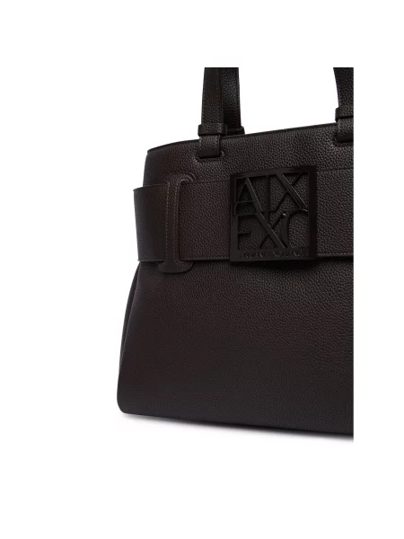 Rankinė Armani Exchange Tamsiai ruda