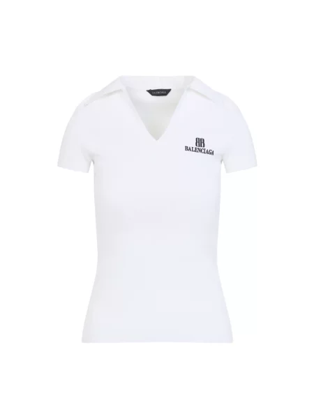 Koszulka polo Balenciaga biała