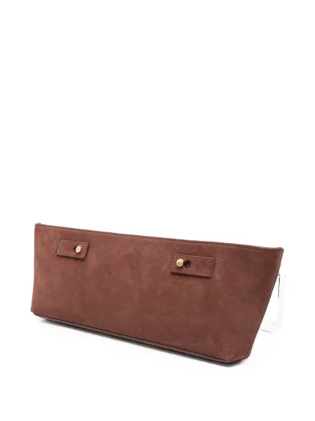 Clutch Erika Cavallini σουέτ ροζ