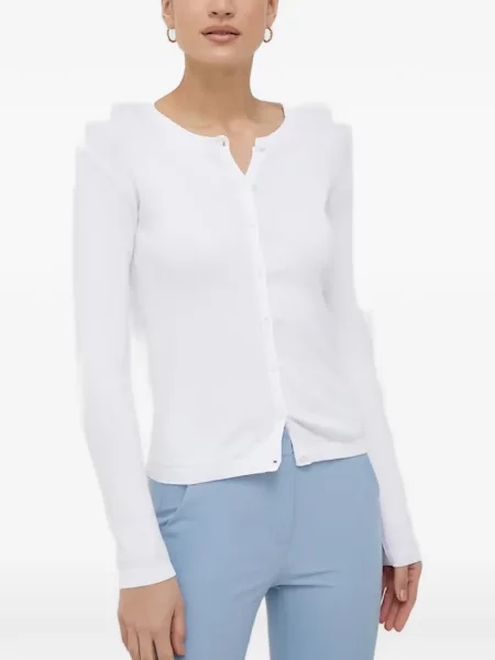 Cardigan Benetton alb