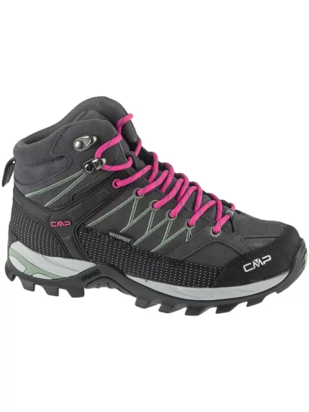 Trekové boty CMP Rigel Mid Wp anthracite/mineral green šedé