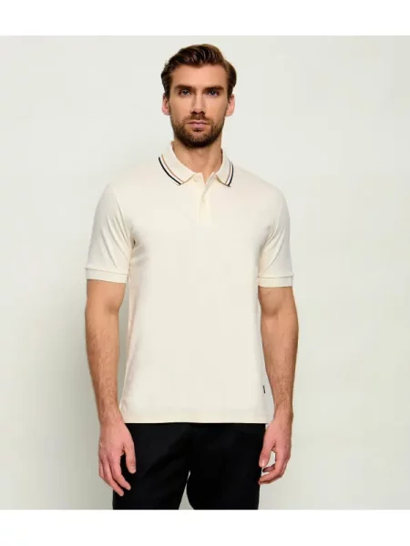 Tricou polo Boss Black negru