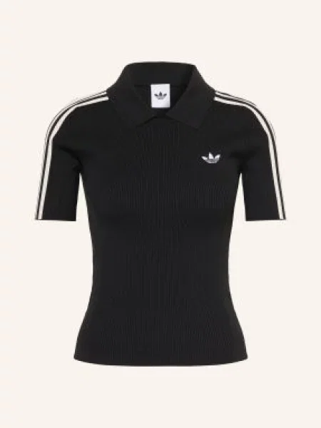 Adidas Originals Žerzejová Polokošile Cali černá bílá