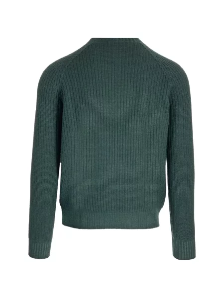 Pulover Al Duca D’aosta 1902 cu decolteu rotund verde
