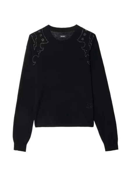 Pulover Zadig&voltaire din cașmir negru