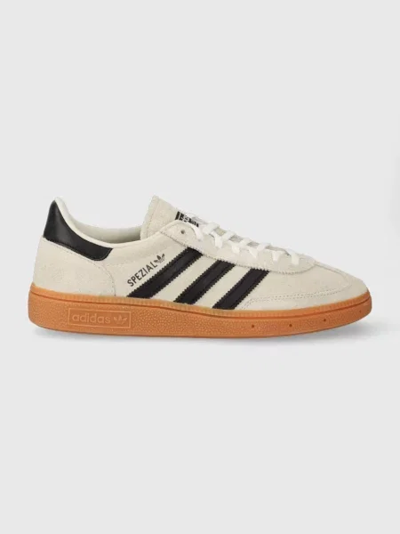 Adidas Originals sneakers din piele întoarsă HANDBALL SPEZIAL bej gri