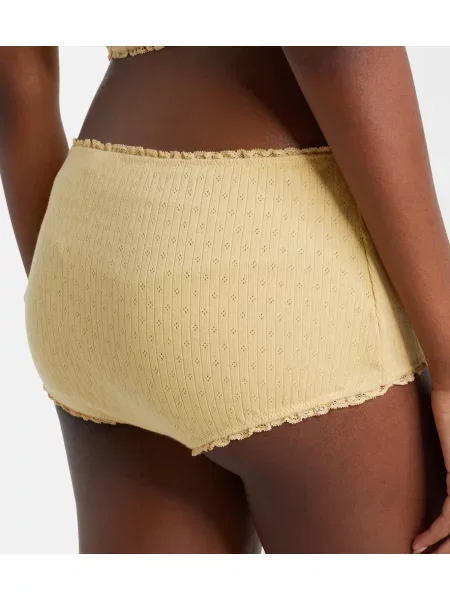 Pantaloni scurți Miu Miu galben