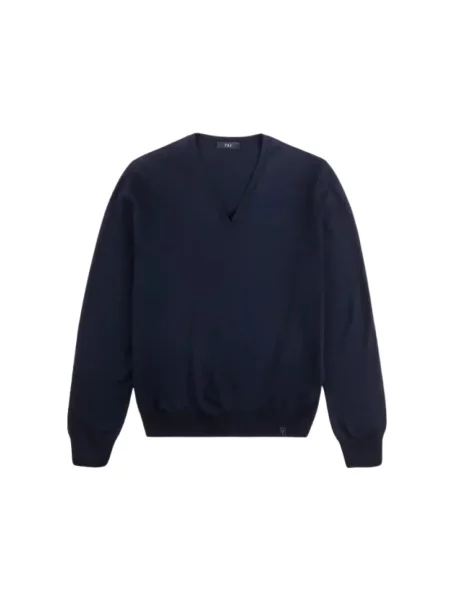 Sweter Fay wełniany niebieski