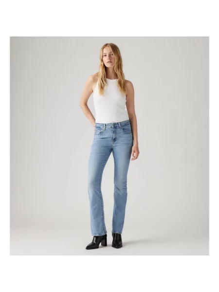 Jeansy Levi's z wysoką talią niebieskie