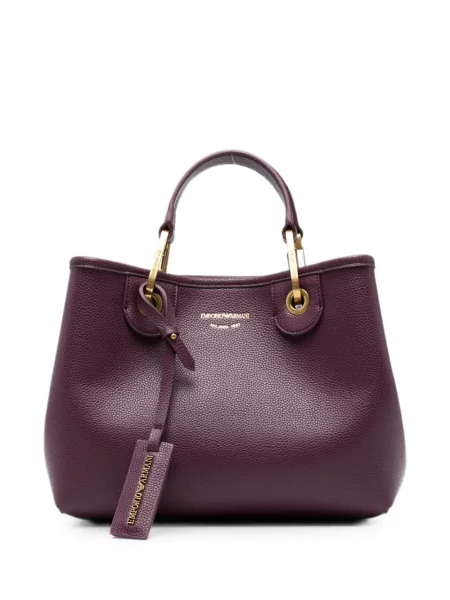 Geantă shopper Emporio Armani cu imagine violet