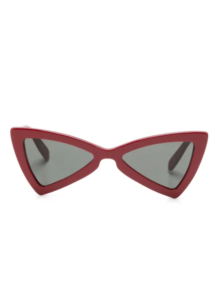 Ochelari de soare Saint Laurent Eyewear cu imprimeu geometric roșu