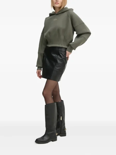 Hanorac cu glugă Alpha Industries verde
