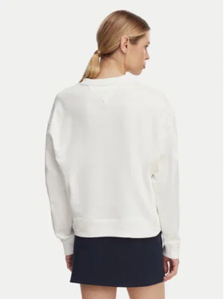 Tommy Jeans Sweater majica mornarsko plava / crvena bijela