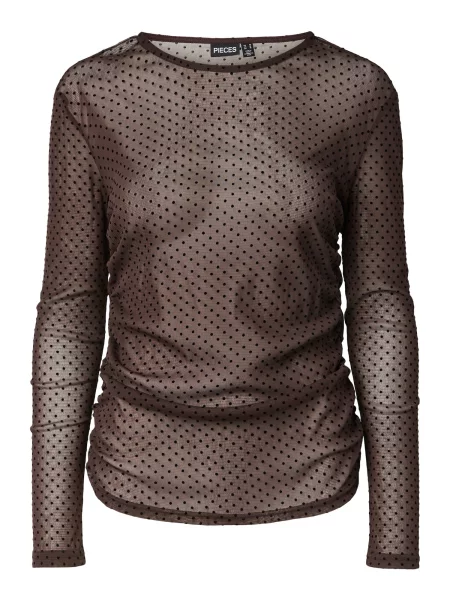 PIECES Tricou PCBobo maro închis negru