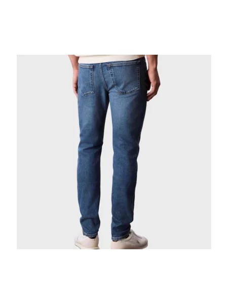 Pantaloni Calvin Klein Jeans albastru