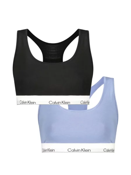 Sutien bralette Calvin Klein cu autograf negru