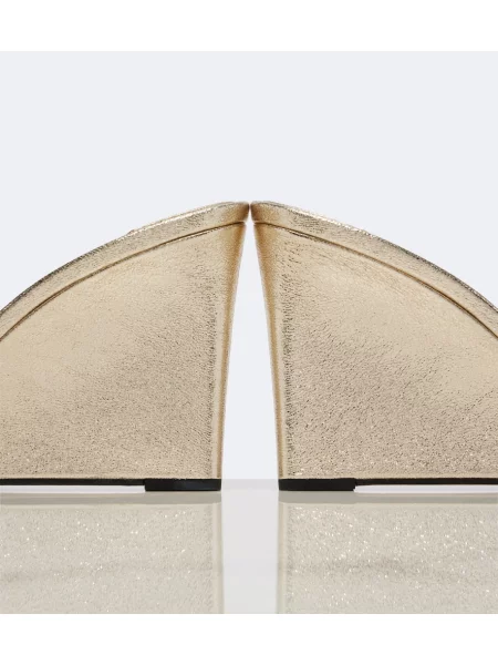 Papuci tip mules Jimmy Choo din piele cu pană